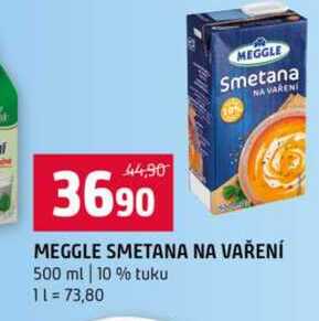 MEGGLE SMETANA NA VAŘENÍ 500 ml 10 % tuku 
