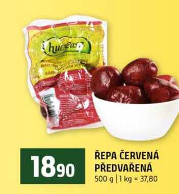 ŘEPA ČERVENÁ PŘEDVAŘENÁ 500 g