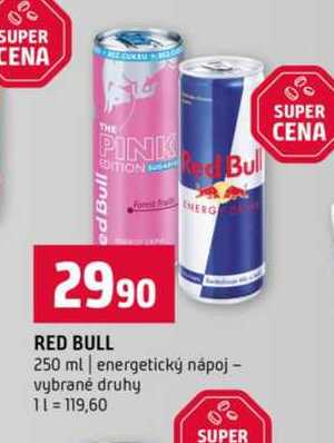 RED BULL 250 ml energetický nápoj vybrané druhy