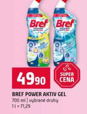 BREF POWER AKTIV GEL 700 ml vybrané druhy 