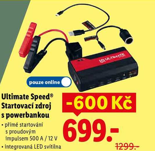 Ultimate Speed Startovací zdroj s powerbankou 