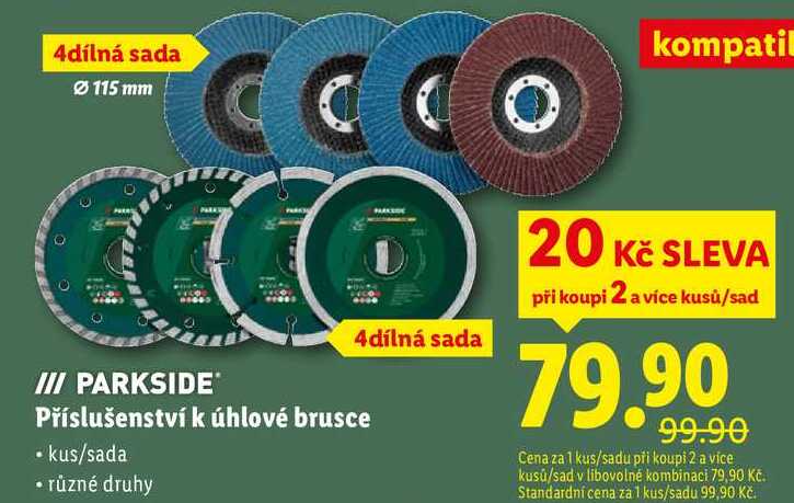 Příslušenství k úhlové brusce 