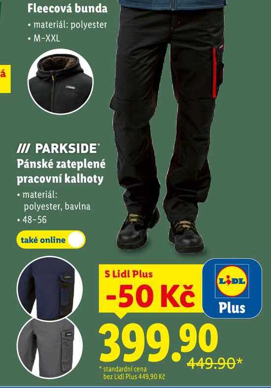 Pánské zateplené pracovní kalhoty 