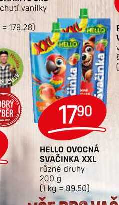 HELLO OVOCNÁ SVAČINKA XXL různé druhy 200 g