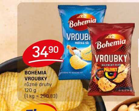 BOHEMIA VROUBKY různé druhy 120 g 