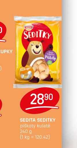 SEDITA SEDITKY piškoty kulaté 240 g