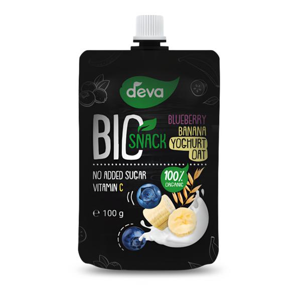 Deva BIO svačinka borůvka, banán, jogurt a oves