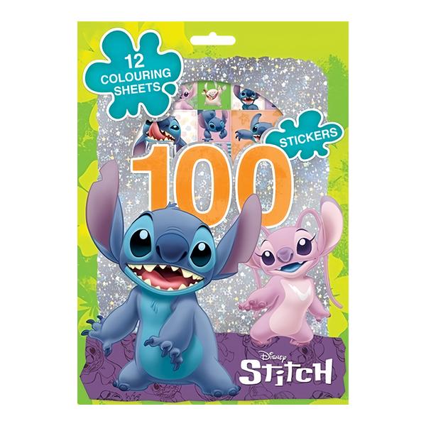 JIRI MODELS 100 samolepek s omalovánkovými listy Lilo & Stitch
