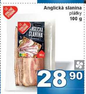 Anglická slanina plátky 100 g