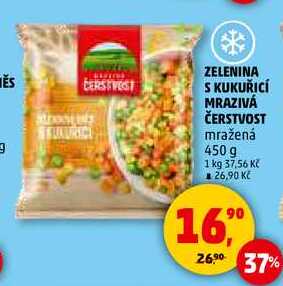 ZELENINA S KUKUŘICÍ MRAZIVÁ ČERSTVOST, 450 g