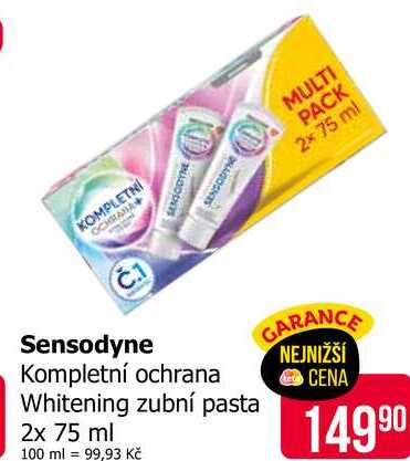 Sensodyne Kompletní každodenní zubní pasta 2x75ml