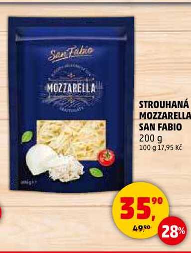 STROUHANÁ MOZZARELLA SAN FABIO, 200 g 