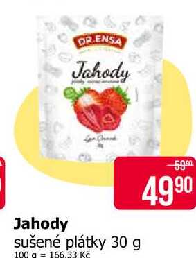 DR.ENSA Jahody sušené plátky 30 g