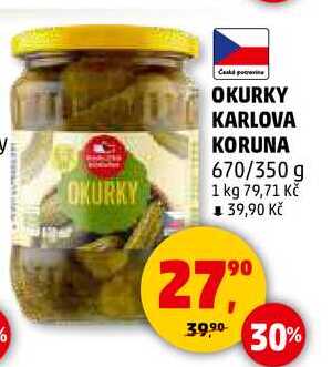 OKURKY KARLOVA KORUNA, 670 g