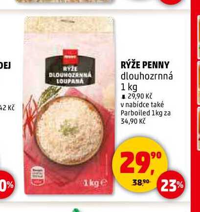RÝŽE PENNY dlouhozrnná, 1 kg