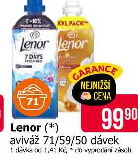 Lenor aviváž 71/59/50 dávek
