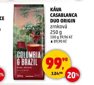 KÁVA CASABLANCA DUO ORIGIN zrnková, 250 g