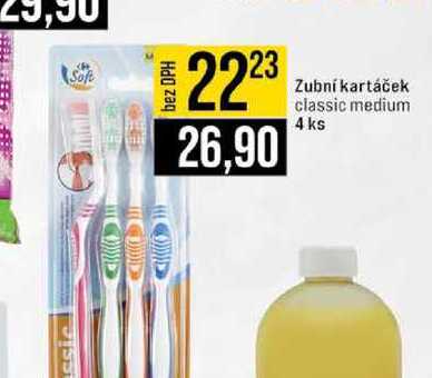 Zubní kartáček classic medium 4 ks 