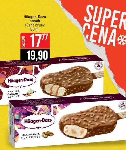 Häagen-Dazs nanuk různé druhy 80 ml 