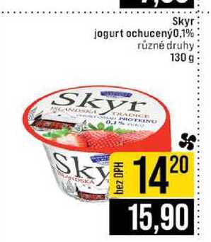 Skyr jogurt ochucený0,1% různé druhy 130 g