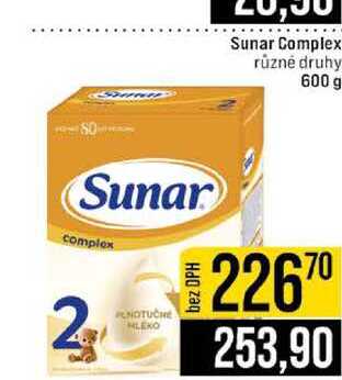 Sunar Complex různé druhy 600 g 