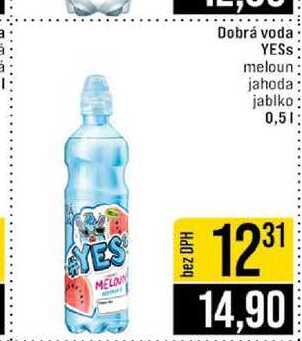 Dobrá voda YESS meloun jahoda jablko 0,5l