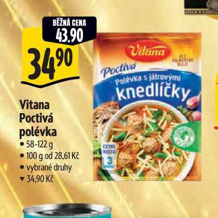   Vitana Poctivá polévka 58-122 g 