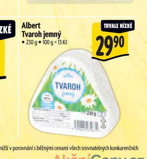   Albert Tvaroh jemný 230 g  