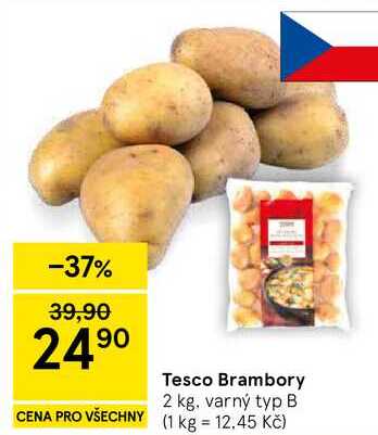 Tesco Brambory, 2 kg. varný typ B  