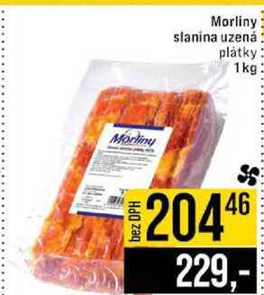 Morliny slanina uzená plátky 1kg 