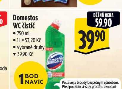  Domestos WC čistič  750 ml 