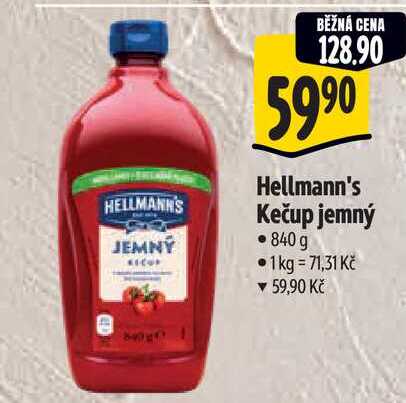   Hellmann's Kečup jemný  840 g 