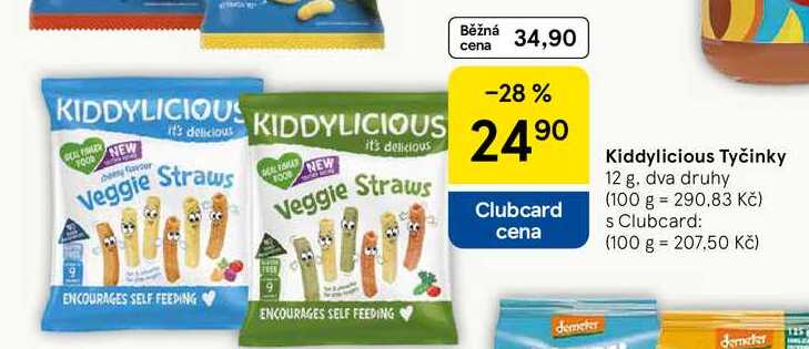 Kiddylicious Tyčinky, 12 g