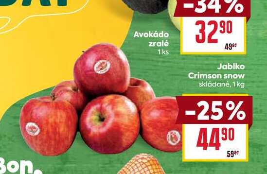 Jablka Crimson snow skládané, 1kg