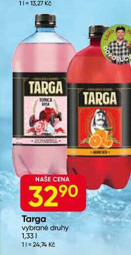 Targa vybrané druhy 1,33l