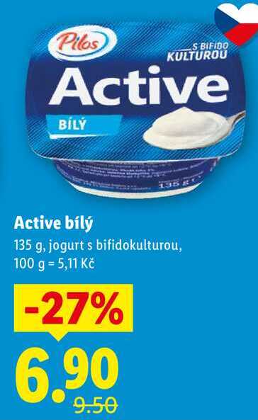 Active bílý, 135 g