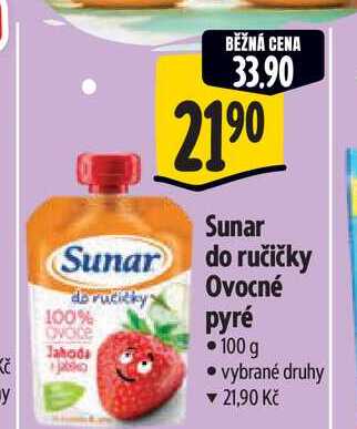   Sunar do ručičky Ovocné pyré  100 g
