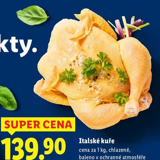 Italské kuře, cena za 1 kg