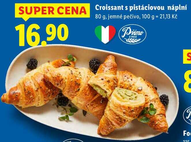 Croissant s pistáciovou náplní, 80 g