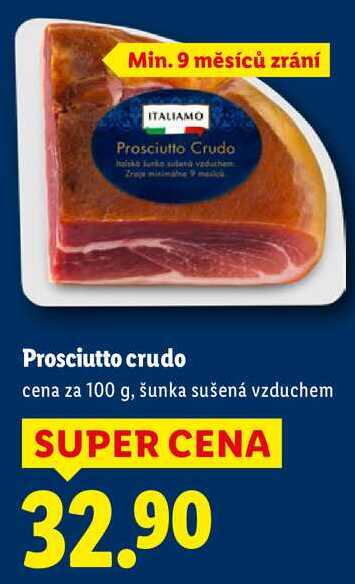 Prosciutto crudo, cena za 100 g