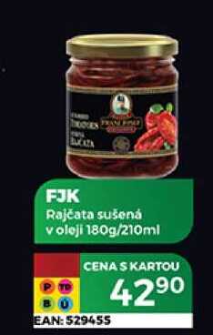 FJK Rajčata sušená voleji 180g/210ml
