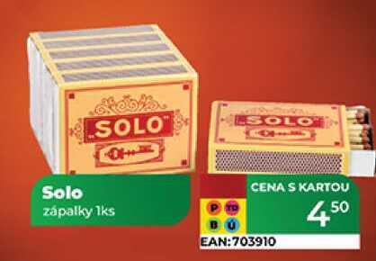 Solo zápalky 1ks
