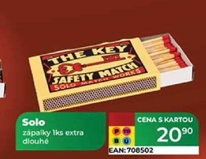 Solo zápalky 1 ks extra dlouhé