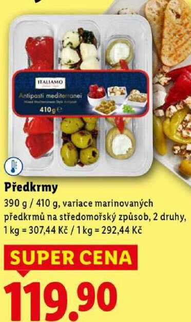 Předkrmy, 390 g/410 g