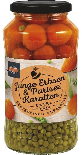 Globus Hrášek s mrkví, 420 g