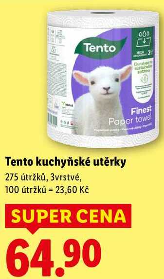 Tento kuchyňské utěrky 