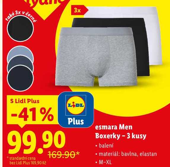 esmara Men Boxerky - 3 kusy 