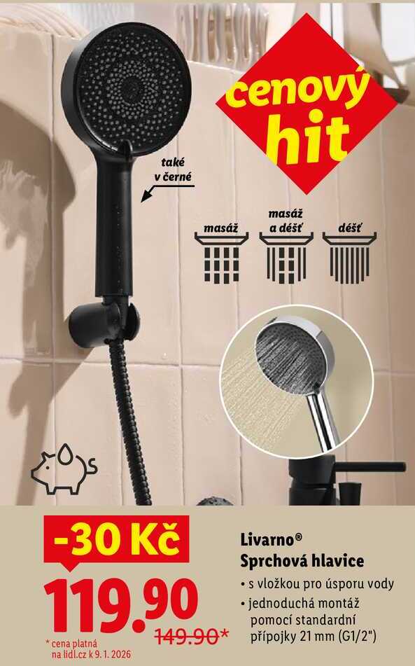 Livarno Sprchová hlavice  