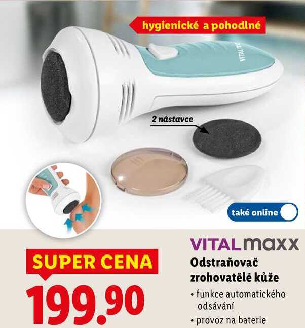 Odstraňovač zrohovatělé kůže 