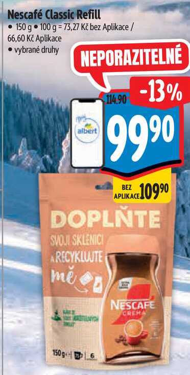 Nescafé Classic Refill, 150 g